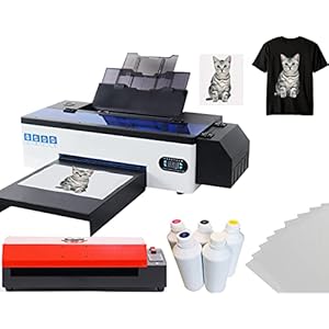 DTF Transfer Printer A3 L1800 T Shirt Printer for Fabrics, Leather, Toys, Swimwear, Handicrafts, T Shirt, Pillow, Other…
