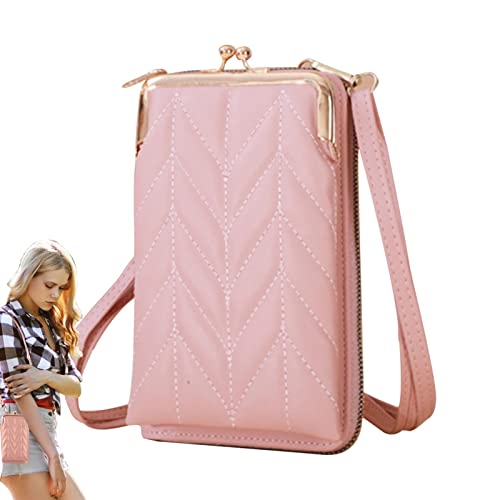 AIXING Portefeuille à bandoulière | Sacs à bandoulière Mode Grande capacité - Sac à bandoulière en Cuir pour téléphone Portable Sac pour téléphone pour Femme Mini Sac à Main à bandoulière Messenger Cover