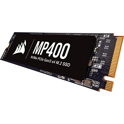 Corsair MP400 2 TB Unità SSD M.2 NVMe PCIe x4 Gen3 (Velocità Lettura e Scrittura Sequenziale Fino a 3.4000 MB/s e 3.000 MB/s, Memoria QLC 3D NAND ad Alta Densità), Nero