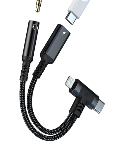 USB C - 3.5mm I[fBIA_v^[ CgjOWbN wbhz Aux (5.1C`2) iPhone 17 16 15 14 13 Pro Max [d Ɩ ⏕^ubg RpNg |[^u Samsung S23 