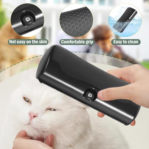 Hundebürste Bürste mit Komfortgriff, Hunde Bürste Hund Kurzhaar und Langhaar Pet Care Brush, Pet Hair Removal Brush, Unterfellbürste für Hunde Katzen und Andere