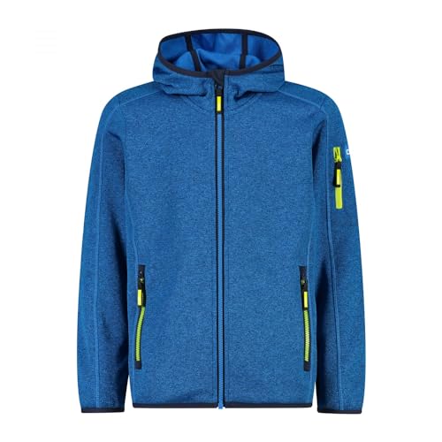 CMP Unisex Kinder Strickjacke mit Fester Kapuze, River-Darker, 98