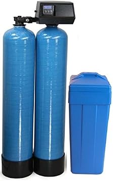 USA Fleck 9100 SXT Twin Tank Metered On-Demand 40,000 Grains Per Tank Water Softener 24/7 Soft Water Ships Loaded