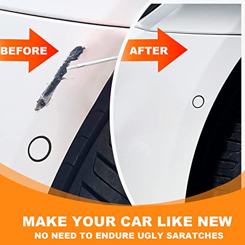 Two-In-One Car Scratch Repair Pen - Quick and Easy Touch Up Paint for Various Cars (Black)