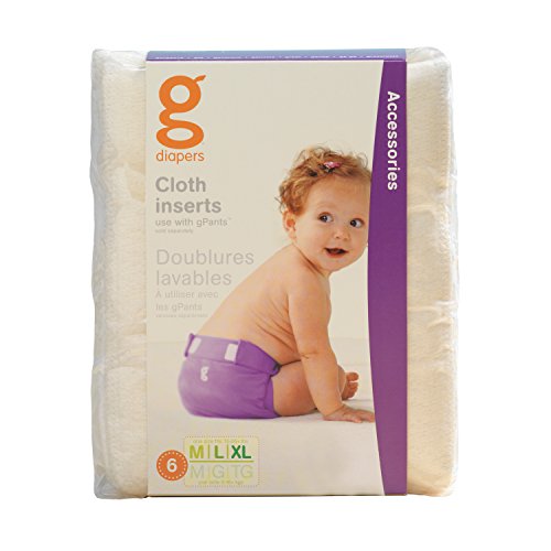 Image of gDiapers Cloth Inserts, Size Medium/Large/X-Large (6 Count)