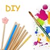 Enkrio 50PCS Dowel Rods Wood Sticks Wooden Dowel Rods - 1/4 x 6 Inch Unfinished Wood for Crafts Doweling Rods for Crafts and DIYers #5