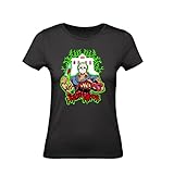 splatterhouse ps3 trailer  T-Shirt Donna Cotone Basic Super vestibilità Top qualità - Splatterhouse - Divertente Humor Made in Italy (Nero, XXL)
