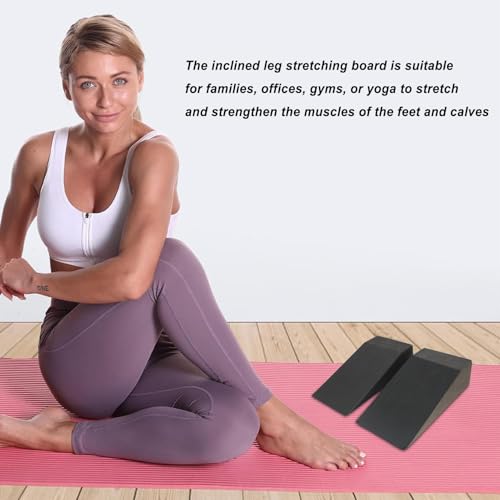 Squat Wedge Blocks - Zachte pols wig | YOGA Pilates Blok Schuine Board Kuit Stretcher | Squat Wedge Ramp | EVA Foam Voet Enkelknie Stretcher Beenextender voor Pushh-Up, Plat, Squat - Afbeelding 3