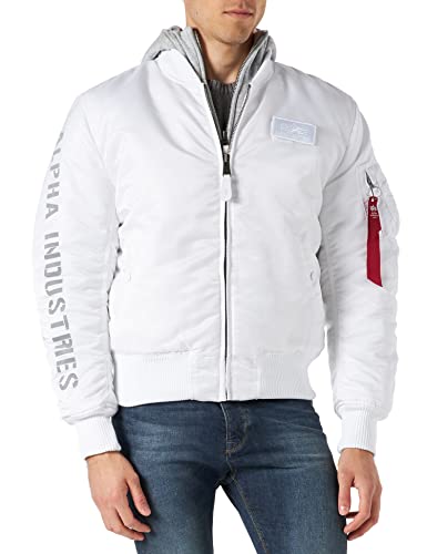 Alpha Industries Herren MA-1 D-Tec Sleeve Embroidery Slim Bomber Jacket – Ansicht 1
