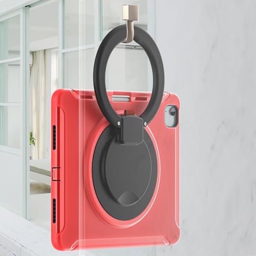 Coque iPad Air 13 M3 antichoc robuste enfant silicone rouge
