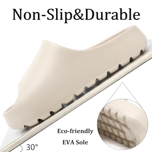 Image of Jaeynow Cloud Slides for Women,Unisex EVA Soft Recovery Slides,Thick Sole Open Toe Mens Pillow Slides Shower Shoes Outdoor&Indoor House Slippers