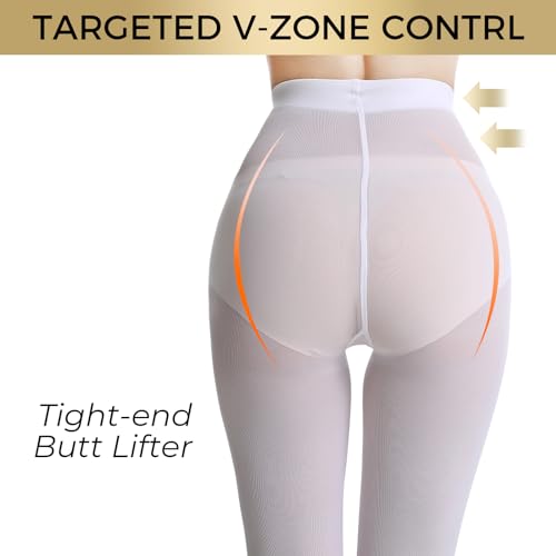 Buauty stockings for women 80D white xl 1psc4