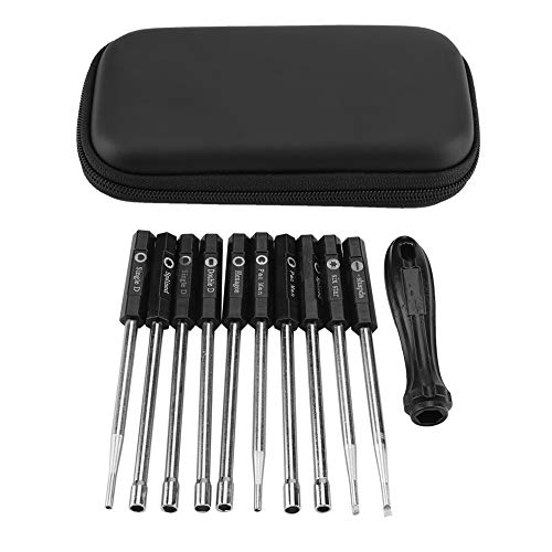FineBuy Carburetor Adjustment Tool - 10 PCS Carburetor Adjustment Set Screwdriver Card Tool Splined Pacman Double D Type
