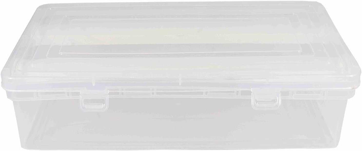 Virya Bangle Box Storage Organizer,Multipurpose Plastic Storage Box with Adjustable Rods l Storing Box For Bangles, Chuda, Kada, Watches, Scrunchies, Organsier for Bangles(Plastic) (Clear-2-rod)