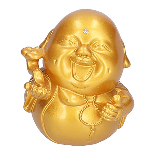 Estátua de Buda, resina Estátua de Buda linda para casa, para mesa, decoração para escritório, para