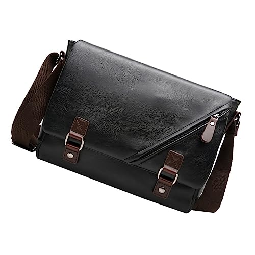 1pc Men Pu Briefcase Versatile Outdoor Shoulder Bag for Business and Travel Capacity Crossbody Phone Bag for Camping Shopping and Daily Use