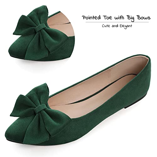 Image of Dear Time Women's Ballet Flats Dress Ballet Shoes Slip on for Office Work Comfortable Shoes