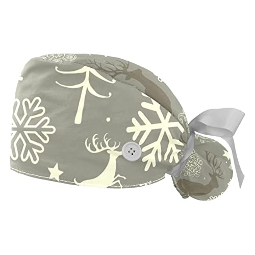 Casquettes de travail respirantes style Noël JDEZ pour un service chaleureux en cuisine