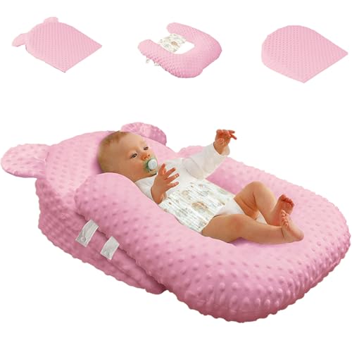 Image of Eofnengsohio Baby Feeding Pillow Adjustable Newborn Nursing Pillow for Breastfeeding,Bottle Feeding Washable(Pink, One Size)