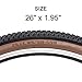 Replacement Bike Tire -26’’x1.95’’, 27.5’’x2.1’’, 27.5’’x2.2’’, and 29’’x2.2’’ Durable Folding Mountain Bike Tire - 60 TPI Bicycle Tires for Mountain Bike Bicycle (RETRO-26X1.95)