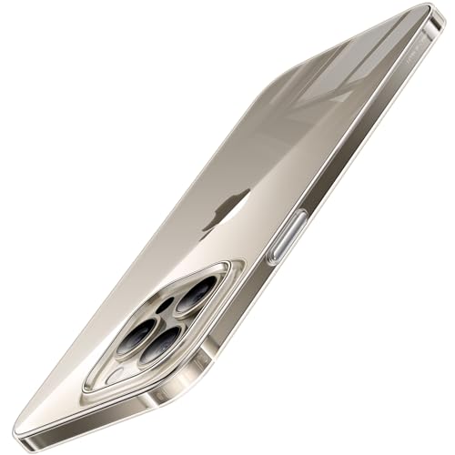 TORRAS Ultra Dünn für iPhone 15 Pro Hülle [ wie das Original] Rundumschutz Exzellente Samtiger Griff Handyhülle iPhone 15 Pro Case Schutzhülle Slim Transparent