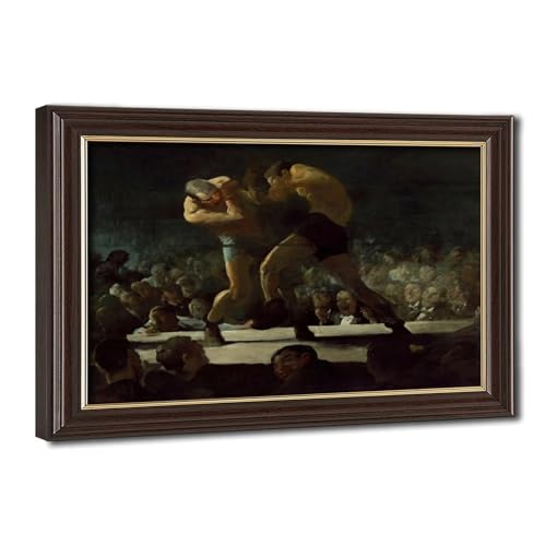 Poster Club Night George Wesley Bellows impression toile avec cadre suspendu 20x30 cm