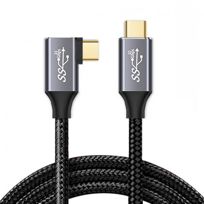 CY Cable USB-C USB-C 100W Type-C Male to Male Cable Left Right Angled USB3.0 20V 5A GEN2 10Gbps 100W Charging for Laptop Tablet Phone - Image 2