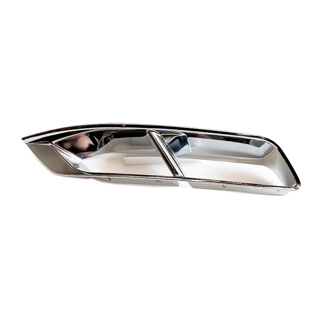 MYMOMS 2 Stück Heckstoßstangen-Zierstreifen Auspuff Chrom Helle Streifen Stoßstange Dekoratives ABS-Zubehör für VW Passat B8.5 2020 2021 2022 2023,Silver