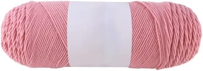 5 Rolls 200g 5-Ply Milk Cotton Yarn for Crocheting Medium Thick Knitting Blend(53)
