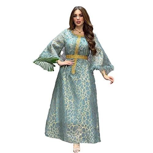 Caftan à plumes d'exception robe de soirée ample Dubai 01 EN8 S prestigieuse