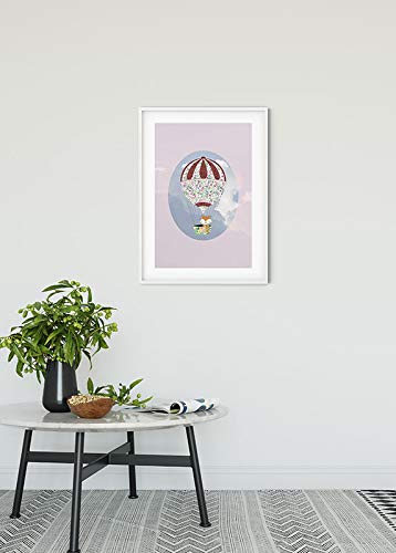Komar Wall Picture Happy Balloon Rose Poster Picture Living Room Bedroom Decoration Art Print Without Frame Available in 3 Sizes - Image 2