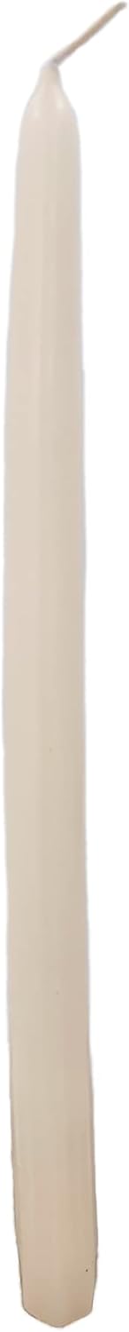Ivory Taper Candles, 12 Inch Premium Quality Tapered Candles Hand-Dipped, Dripless, Smokeless Paraffin Wax, Cotton Wicks and Bulk Pack for Events - Set of 12 (12 Inch, Ivory) - Image 4