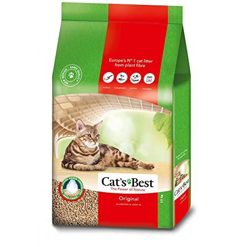 Oko Cats Best Wood Litter Original Clumping Plus Cat Litter 30 Liter