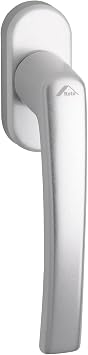 Roto Window Handle Line Natural Silver with Screws Square 7 x 35 mm