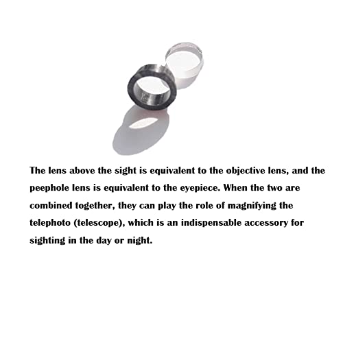 Ameyxgs Archery 37/45 Degree Hooded Peep Sight Compound Bow Peep Sight Inner Core 6X 8X Clarifier Aperture Lens Kits (Black, 37Degree 8X) #TOP3