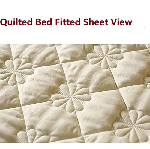 Sábana ajustable acolchada para renovar tu cama Queen 4