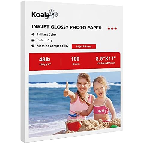 Koala Glossy Inkjet Photo Paper 8.5X11 Inches 100 Sheets Cover