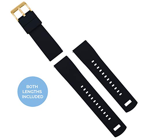 Image of BARTON Elite Silicone Watch Bands - Gold Buckle Quick Release