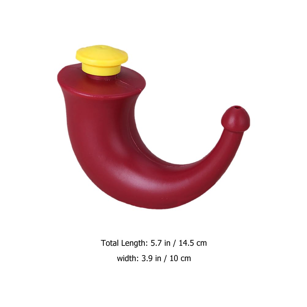 Healvian 2 Pièces Neti Pot De Rinçage Sinus Nettoyant Pour Lavage Du Nez Système D'irrigation Nasale Corne De Yoga Neti Pot Soulagement De La Congestion Système De Rinçage Nasal