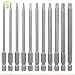 Produktbild Haisheng 11 Stück Torx Bits Schraubendreher Set Extra lang Magnetische Schraubendreher 100mm Torx mit loch Sechskant-Schaft Schraubenzieher Elektrischer Schraubendreher T6-T40 S2 Stahl Sternenkopf