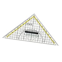 Herlitz Geometrie-Dreieck groß mit Griff, 1 Stück in Klarsichtpackung