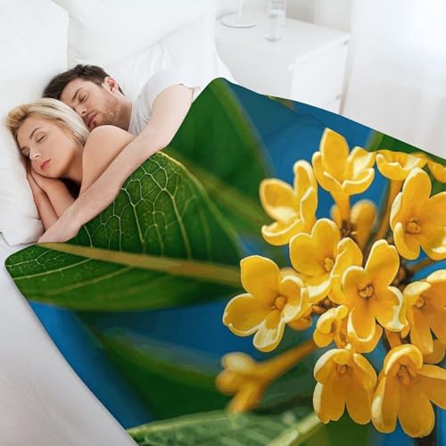 Couverture en molleton d'exception douceur premium 177,8 x 203,2 cm jaune osmanthus - 7