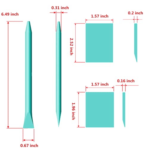 jajado 12 jars chalk paste paint set 9 pcs chalk paint mini squeegees and rubber squeegee stir sticks screen printing ink reusable adhesive stencil paste craft on wood furniture t-shirt