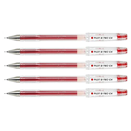 Stylos encre gel G-TEC-C4 Pilot rouge indispensables pour annoter vos carnets