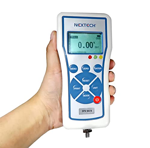 Nextech Dfs200 (200N/44Lbf/20Kgf) Digital Force Gauge, Push Pull Gauge, Peak/Track Mode, Invert Display, Pass/Fail Led, Usb Output, Back-Lit Graphic Lcd, Metal Enclosures #TOP1