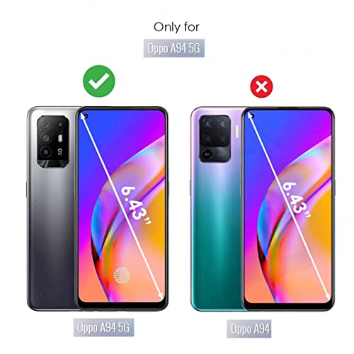 Image of COVERBLACK Rubber Back Cover for Oppo CPH2211 / A94-5G - Transparent