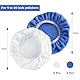 8 Stück Polierhauben Auto Bonnet Polierpad Mikrofaser Auto Polierhaube Polieren Baumwoll Motorhaube für Mehrweg für 230mm-250mm Autopoliermaschine, Blaue und Weiße