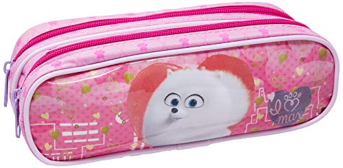 Estojo Soft Pets 7 x 22 x 8, 2 Divisórias, P, Dermiwil 52082, Rosa