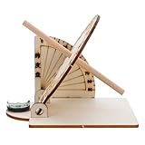 Hohopeti Orologio Solare Equatoriale Scientifico in Legno, Giocattolo Educativo per Ragazzo Ragazza, Riproduzione Didattica Stabile e Resistente, Supporto Sperimentale per Apprendimento