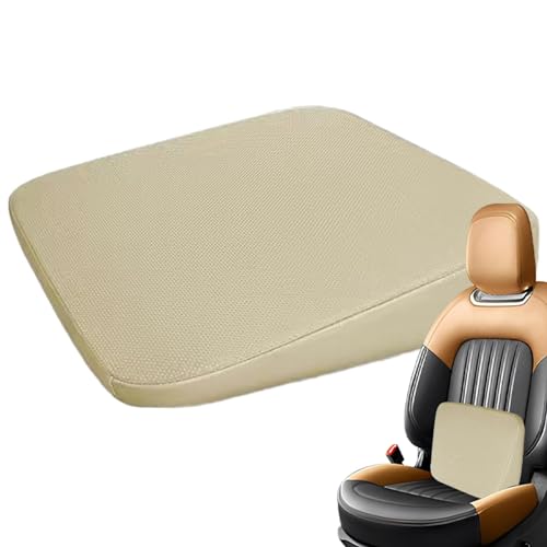 Cojín de asiento de cuña transpirable, cojín de asiento de coche ergonómico, cojín de asiento inclinado, suave para la piel, elevador de asiento de conductor para personas pequeñas para falteu